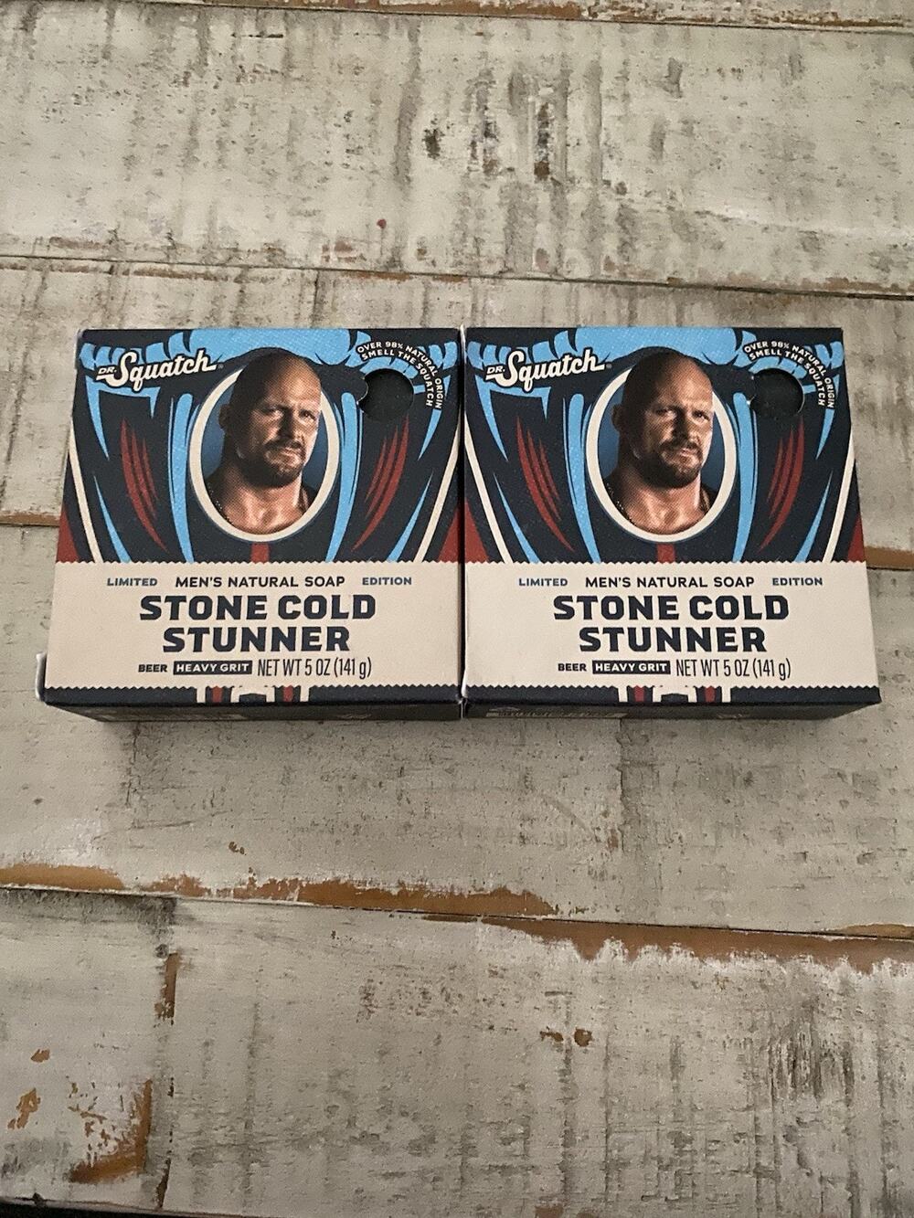 Dr. Squatch WWE Stone Cold Stunner Body Bar Soap, Beer Scent, 5 oz - 2 Packs